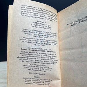 Jane Yolen Taschenbuch, Konvolut von 4 Bänden der Pit Dragon Chronicles Wizard's Hall (Vintage) Bild 11