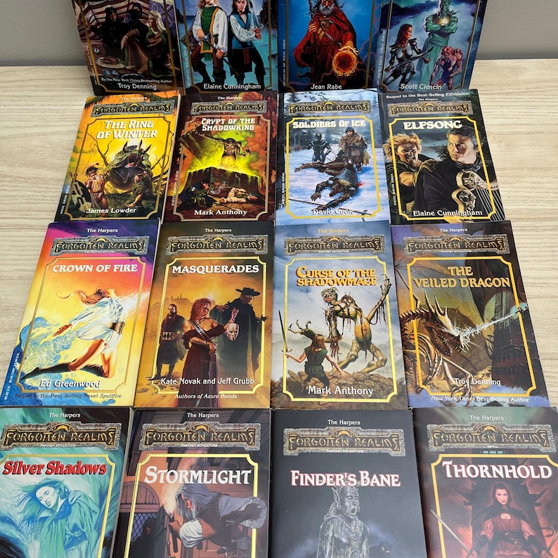 Forgotten Realms Harpers - Complete 16-Book Set - Vintage 1991 Mass Market Paperbacks, First Printings image 3
