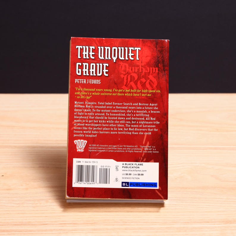 2000 AD: The Unquiet Grave by Peter J. Evans, Durham Red 1 - Vintage 2004 image 2