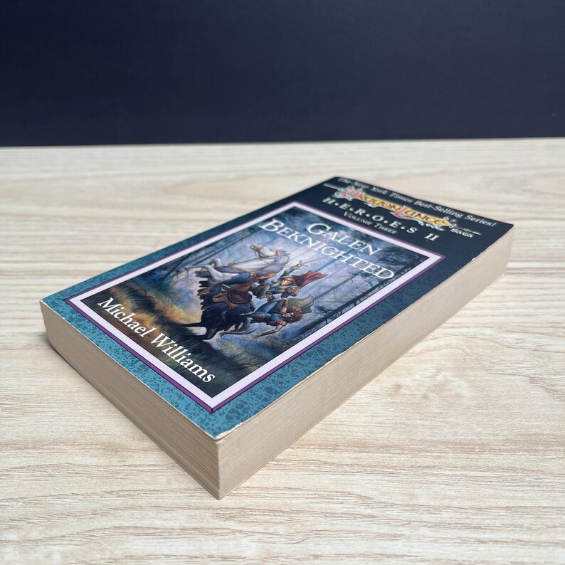 Dragonlance: Galen Beknighted by Michael Williams, Heroes II 3 - Vintage 1990 Paperback, First Printing image 4
