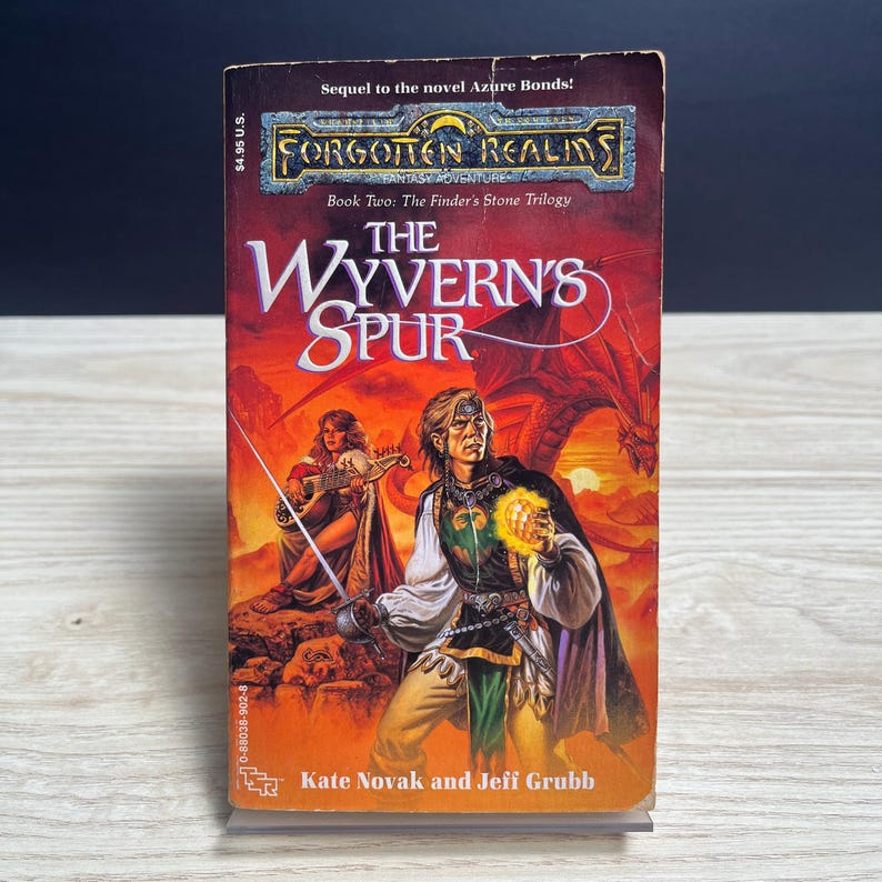 Forgotten Realms: The Wyvern's Spur by Kate Novak, Finder's Stone 2 - Vintage 1990 Paperback image 1