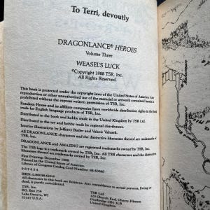 Dragonlance: Weasel's Luck av Michael Williams, Heroes 3 - Pocketbok från 1988 bild 5