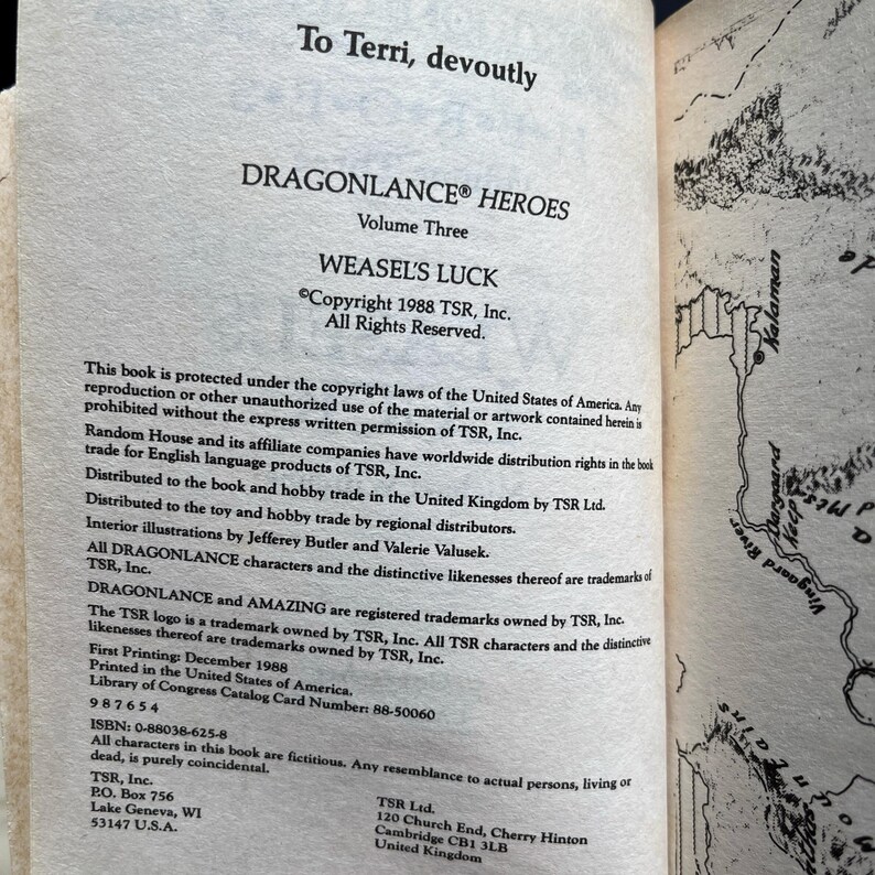 Dragonlance: Weasel's Luck av Michael Williams, Heroes 3 - Pocketbok från 1988 bild 5