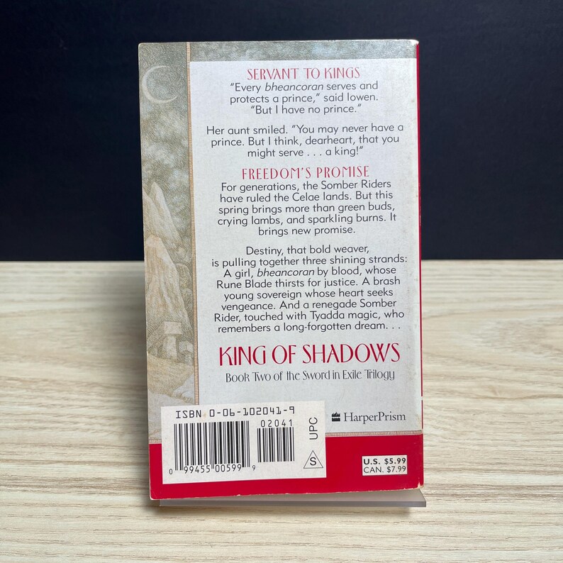 King of Shadows by Ann Marston, Sword in Exile 2 - Vintage 1999 Paperback, First Printing image 2