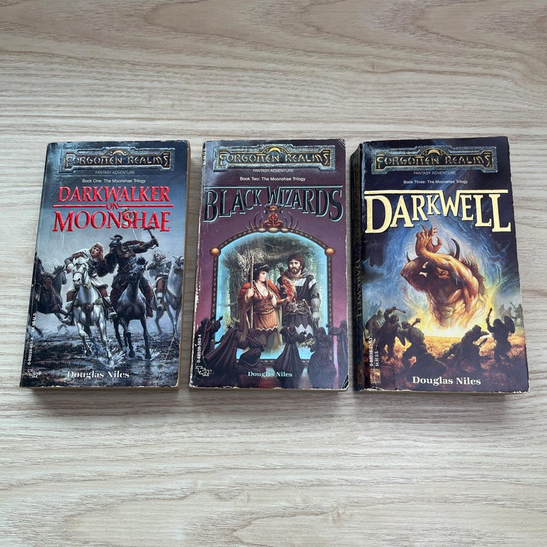 Forgotten Realms Moonshae Trilogy by Douglas Niles - Complete 3-Book Set - Vintage 1987 Paperbacks image 1