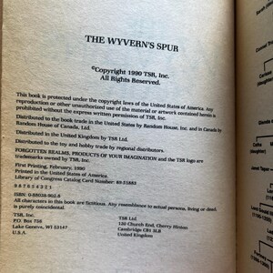 Forgotten Realms: The Wyvern's Spur by Kate Novak, Finder's Stone 2 - Vintage 1990 Paperback image 7