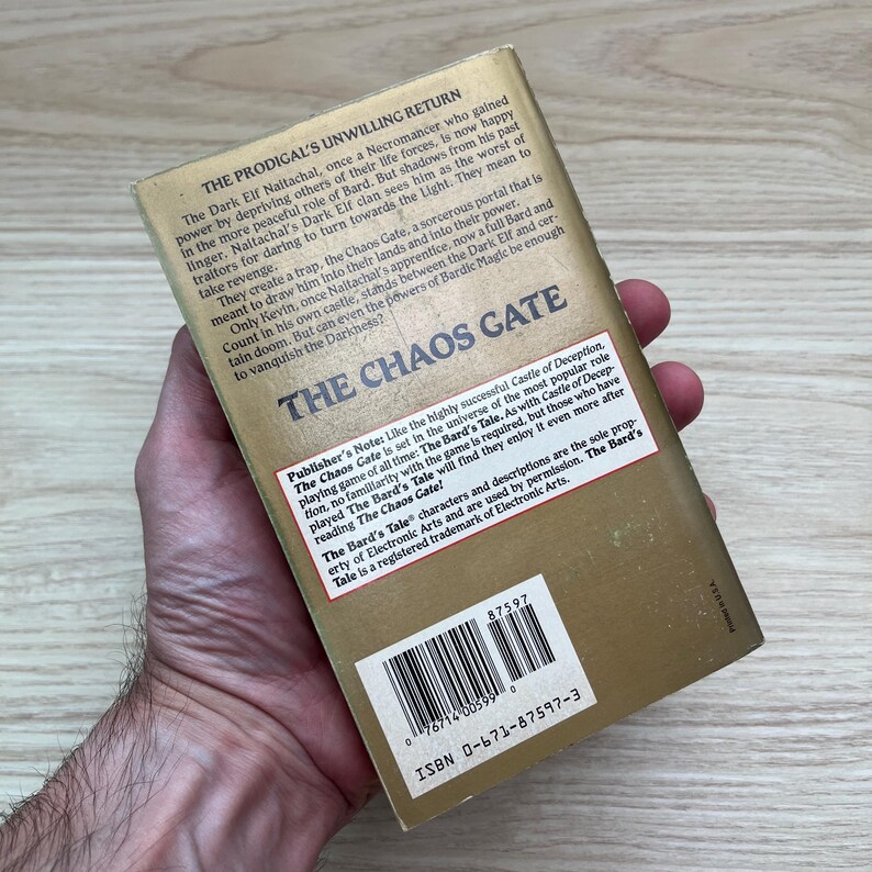 The Bard's Tale: The Chaos Gate by Josepha Sherman, Bard's Tale 4 - Vintage 1994 image 4