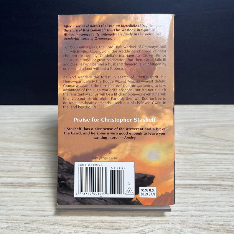 The Warlock's Last Ride by Christopher Stasheff, Warlock of Gramarye 12 - Vintage 2004 Paperback image 2
