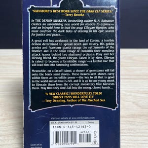 The Demon Awakens by R.A. Salvatore, DemonWars Saga 1 - Vintage 1998 Mass Market Paperback image 2