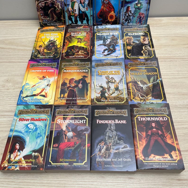 Forgotten Realms Harpers - Complete 16-Book Set - Vintage 1991 Mass Market Paperbacks, First Printings image 4