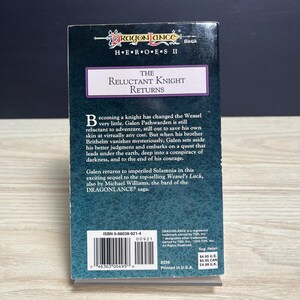 Dragonlance: Galen Beknighted by Michael Williams, Heroes II 3 - Vintage 1990 Paperback, First Printing image 2