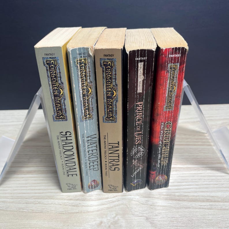 Forgotten Realms Avatar Series - Complete 5-Book Set - Vintage 1989 Mass Market Paperbacks image 3