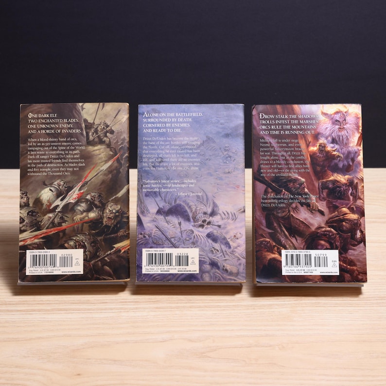 Forgotten Realms Hunter's Blades Trilogy by R.A. Salvatore - Complete 3-Book Set - Vintage 2003 Paperbacks image 2