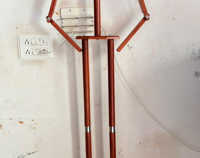 Featured listing image: 6 Ft Wooden Medieval Armor Stand, Gothic Knight Display Rack, Historical Decor