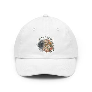 EMDR hat, brain illustration cap, therapist/mental health hat, trauma therapy cap, adjustable cotton cap