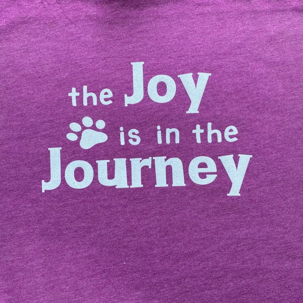 Journey dog nosework scent work sports agility joy t-shirt