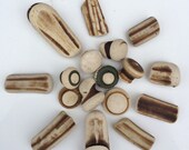 brown and tan beach pottery, sea pottery,sea glass pottery, sea beads, Scottish beach finds, jewelry making supply, jewellery supplies
