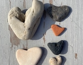 heart shaped beach pebbles , Scottish beach finds, beach home decor, rocks stones pebbles, terracotta hearts , decorative ornamental pebbles