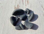 Scottish beach finds,black sea glass pirate glass bottles, ornamental decorative sea glass,surf tumbled glass,arts and crafts, vintage glass