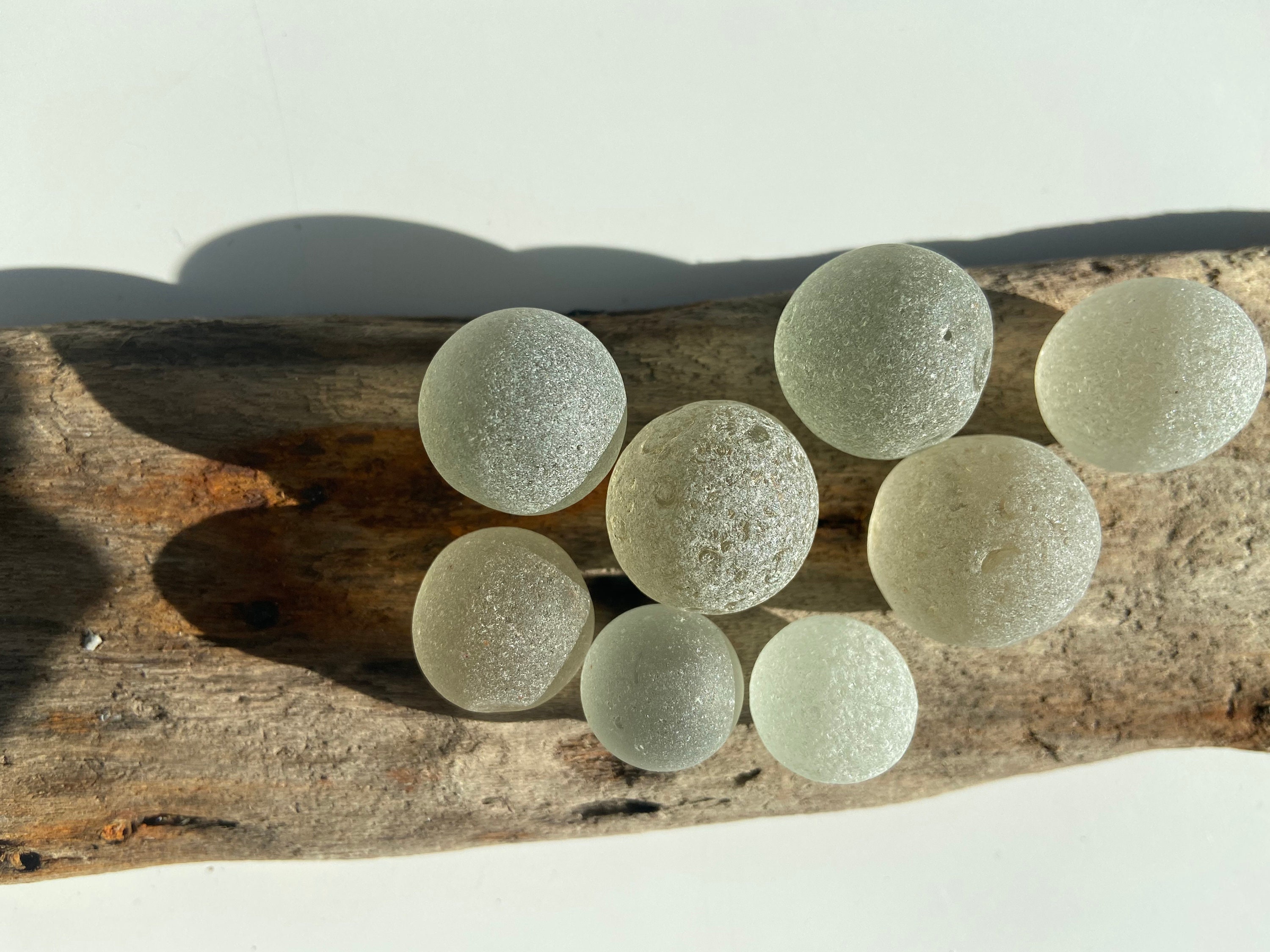 Sea glass marbles Scottish sea glass seaglass marbles white Etsy