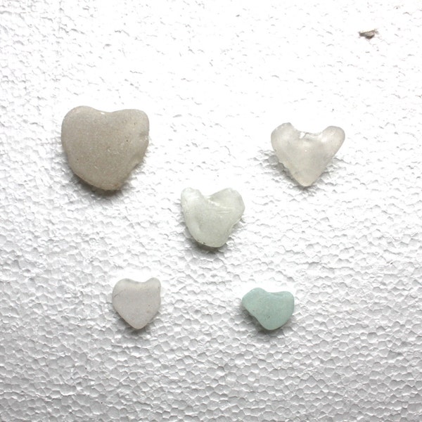 RESERVED sea glass surf tumbled heart shaped seaglass scottish sea finds jewelry quality