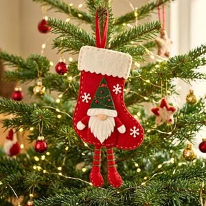 gnome pattern bundle, christmas gnome pdf, strawberry tomte, gnome mug pattern, felt stocking diy, tomte sewing pattern, tree ornament diy, felt christmas diy, 4 ornament set pdf, beginner sewing, scandi christmas, gnome lover gift, holiday decor set