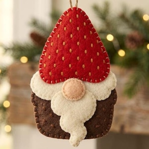 gnome pattern bundle, christmas gnome pdf, strawberry tomte, gnome mug pattern, felt stocking diy, tomte sewing pattern, tree ornament diy, felt christmas diy, 4 ornament set pdf, beginner sewing, scandi christmas, gnome lover gift, holiday decor set