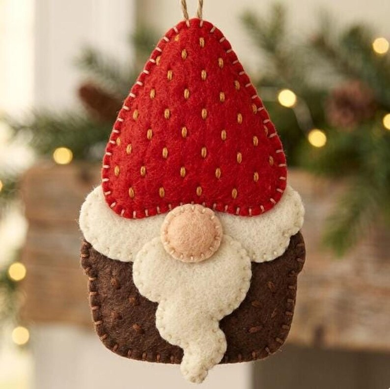 gnome pattern bundle, christmas gnome pdf, strawberry tomte, gnome mug pattern, felt stocking diy, tomte sewing pattern, tree ornament diy, felt christmas diy, 4 ornament set pdf, beginner sewing, scandi christmas, gnome lover gift, holiday decor set