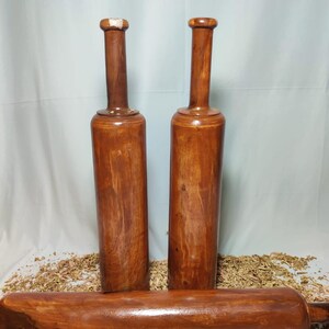 Handmade Wooden Indian Clubs | Traditional Mudgar Exercise Tool | Indian Mudgar Strength Training Equipment