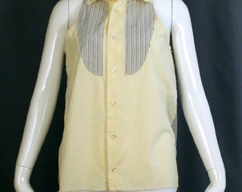 Vintage Remake: Sleeveless Shirt - Yellow