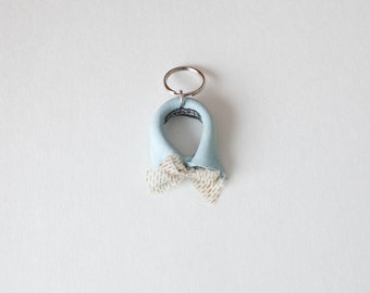 Leather Keychain - Bow