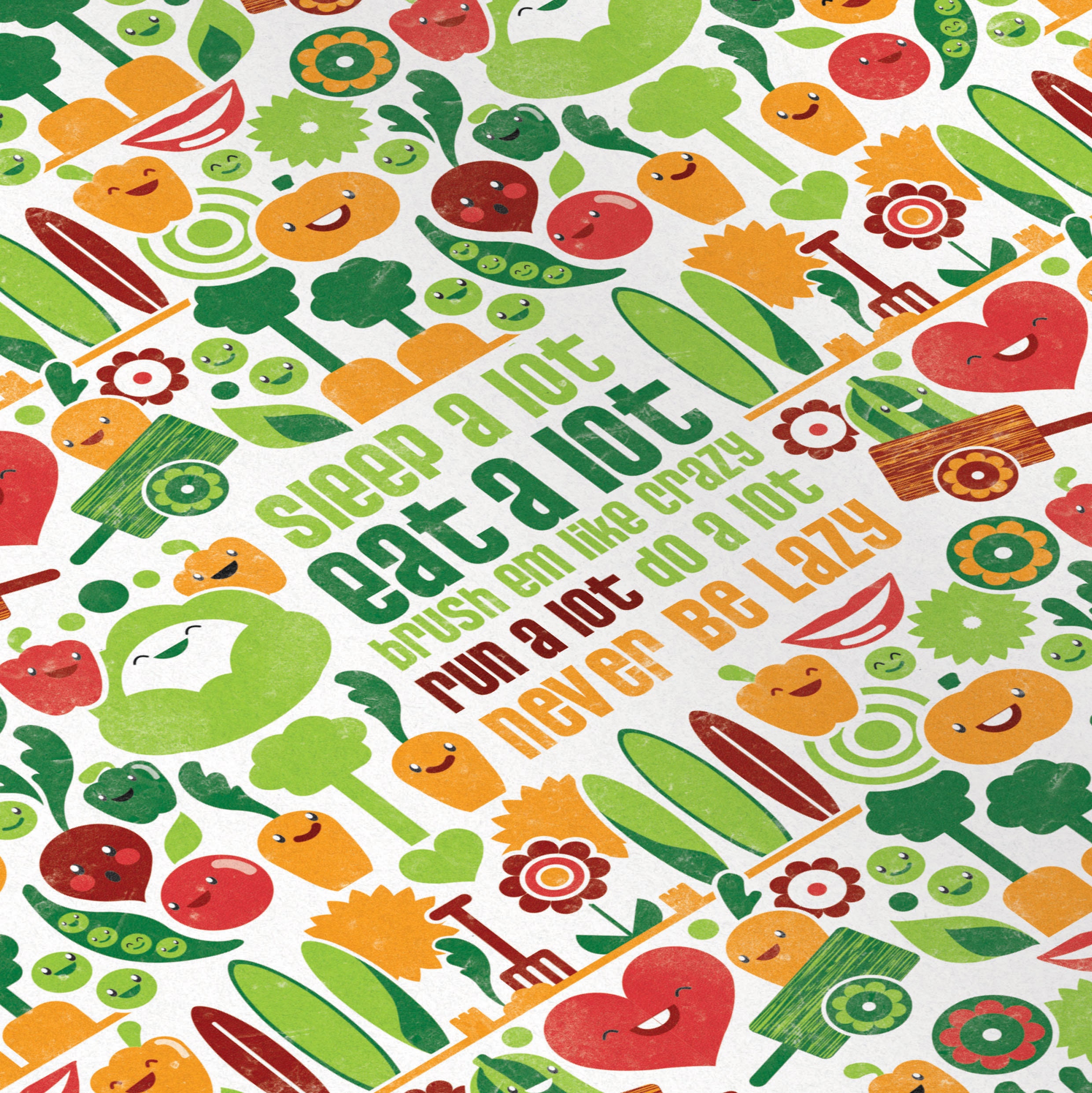 Vegetables Beach Boys Inspired Design A3 Print Etsy