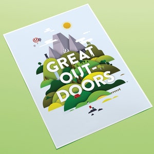 It&#39;s Great Outdoors (A3-afdruk)