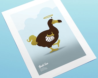 God's Zoo: Mauritius Dodo - A3 Art Print