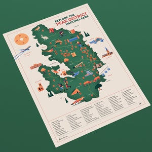Explore The Peak District National Park (A3 Art Print)