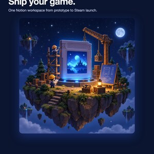 Indie Game Dev Notion Template | Steam Launch Checklist, Milestones, Bug Tracker (Digital Download) image 2