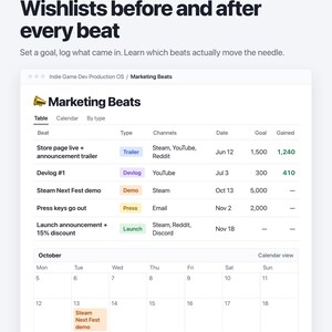 Indie Game Dev Notion Template | Steam Launch Checklist, Milestones, Bug Tracker (Digital Download) image 7