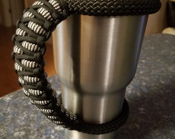 RTIC/YETI Tumbler Handle in Black & Zebra