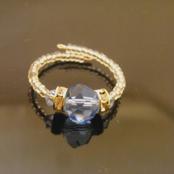 Blue "The Touch of Class" Ring