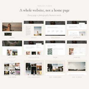Wedding Photographer WordPress Theme, Boho Photography Website Template, Kiara, Divi 5 Included
