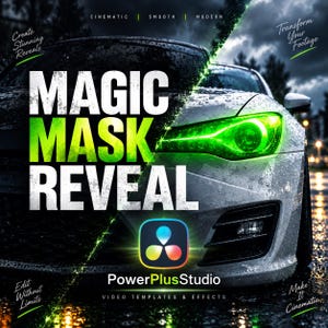 Mask Transitions for DaVinci Resolve, Parallax Tracker Effects, Vertical Video Editing Presets Pack