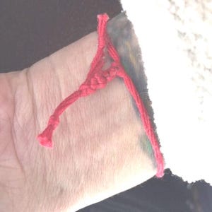 Kaballah Red String Bracelet, Holy Amulet