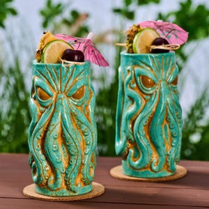 Ceramic Tiki Mugs - Etsy