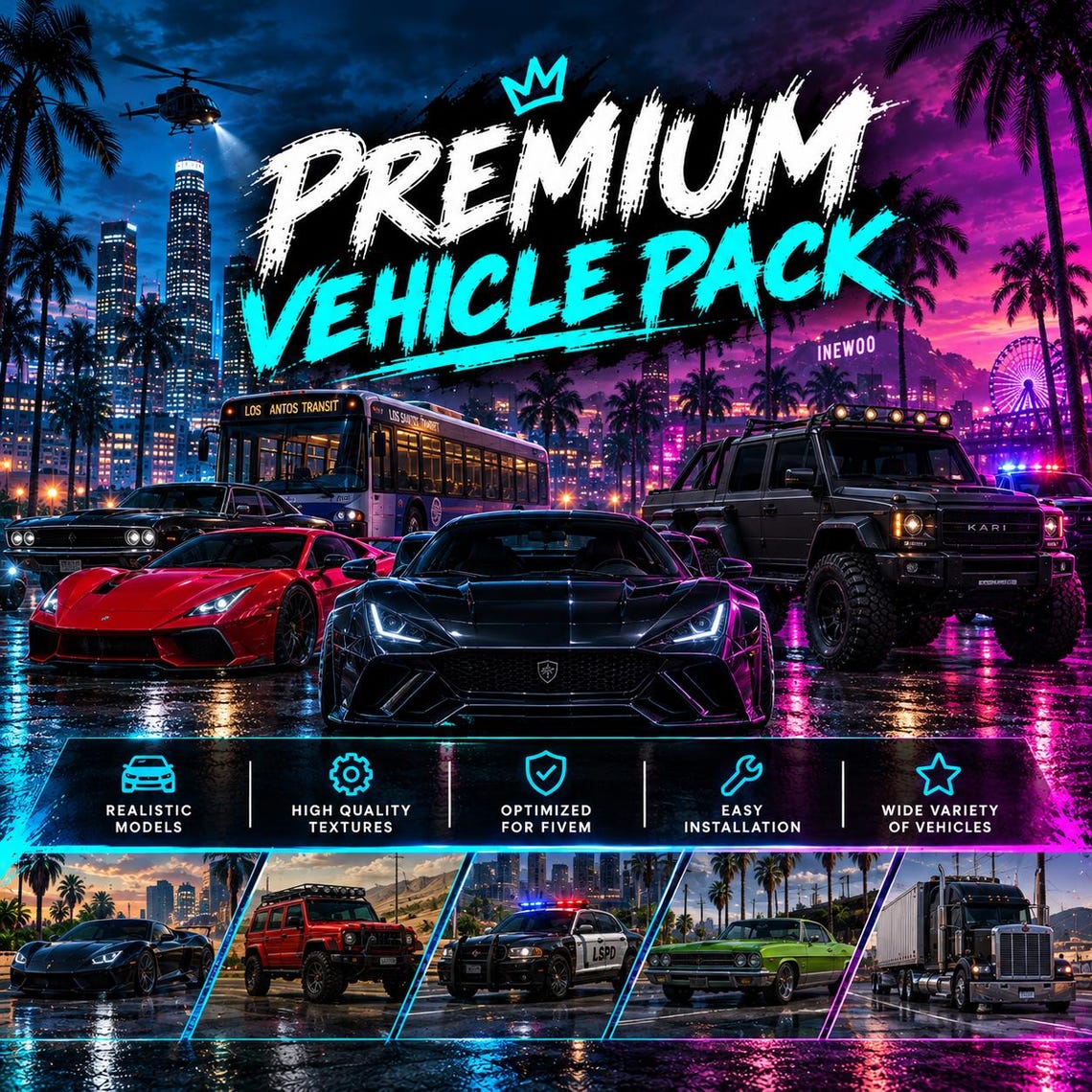 Over 450 Lorefriendly Vehicles Pack | Car Pack | Optimized | Drag&drop ...