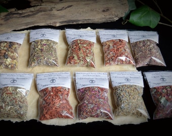 Incenses Wicca Pagan Witchcraft hand blended Healing love House Blessing Scrying Protection Divination Meditation God and Goddess