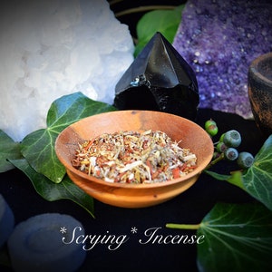 Scrying Incense grain Wiccan Pagan Witchcraft hand blended spells herbs resins