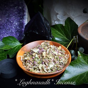 Lughnasadh Räucherstäbchen Wiccan Pagan Witchcraft Hand gemischt Sabbat Zauberkräuter Harze zweiter Sicht