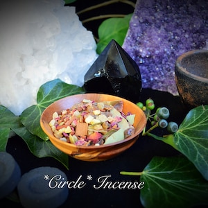Circle work magic Incense grain Wiccan Pagan Witchcraft hand blended spells herbs resins