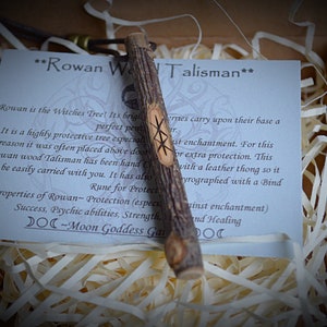 Rowan Wood Protection Talisman Viking Bind Rune Witchcraft Witches ...