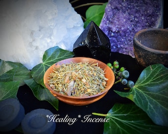 Healing Incense grain Wiccan Pagan Witchcraft hand blended spells herbs resins
